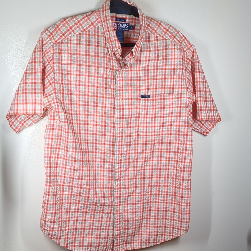 Chaps Easy Care Plaid Casual Shirt